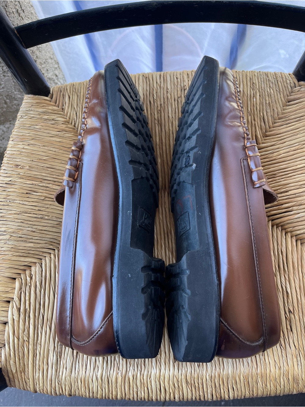 G.H. Bass & Co. Brown Leather Penny Loafers - Picture 5 of 7